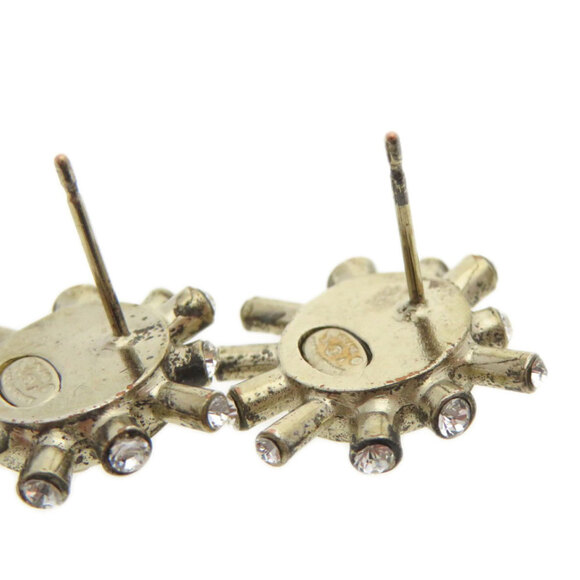 CHANEL Silver Logo Earrings - Picture 7 of 8